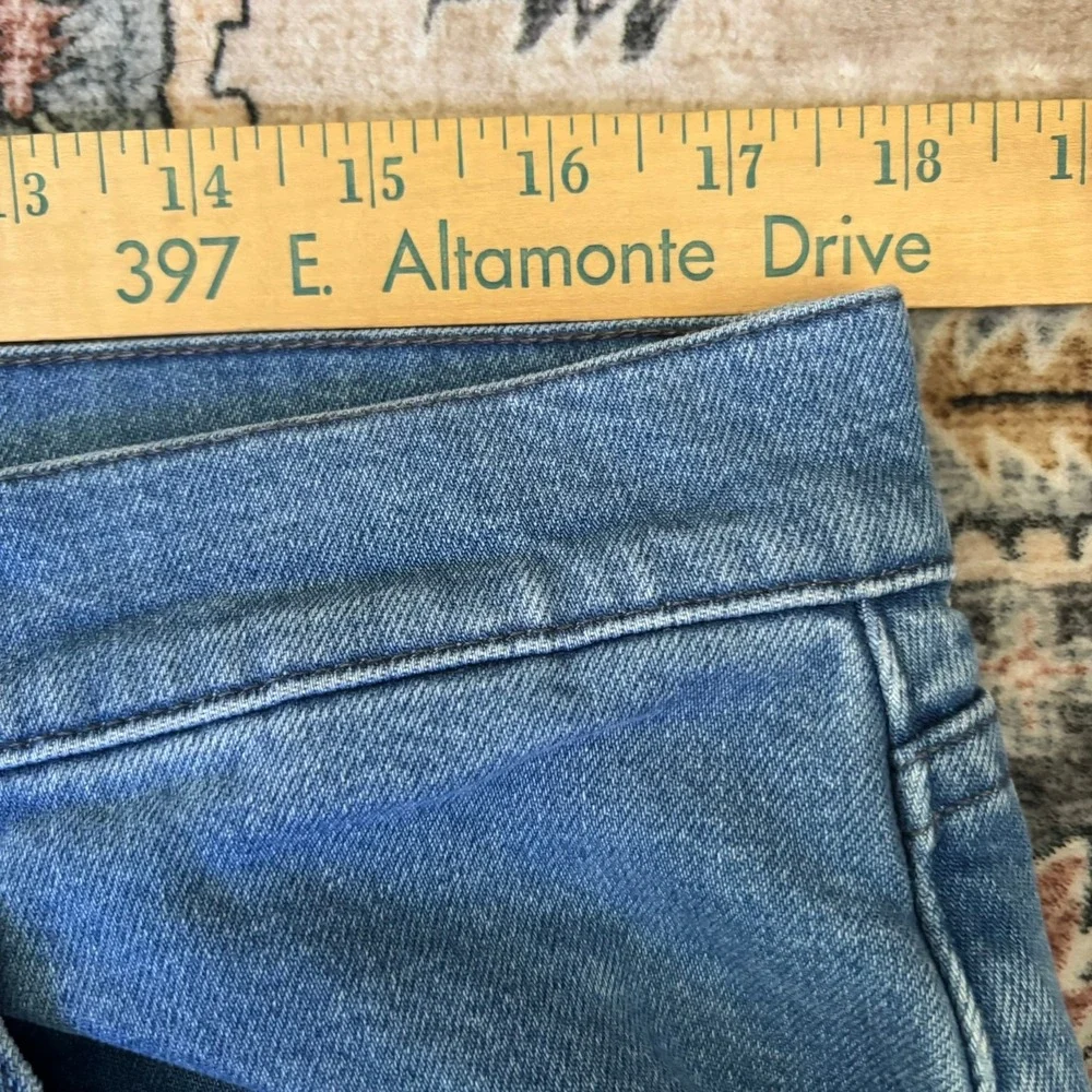 Mott & Bow Mens Slim Fit Straight Jeans Medium Wash Blue Denim W36 L32 Stretch